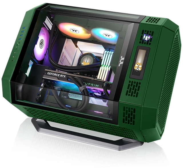 Alt view image 6 of 6 - Thermaltake CT140 EX ARGB Sync PC Cooling Fan 3 Pack, PWM 500~1800 RPM, 5V Motherboard Sync, 16.8 Million Colors 9 LEDs, MagForce 2.0 Connectors, Hydraulic Bearing, Racing Green, CL-F222-PL14RG-A