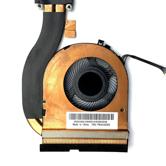 Alt view image 3 of 5 - New CPU Cooling Fan with Heatsink Replacement for Lenovo ThinkPad T470 T480 Discret Graphics Version P/N: 01AX925 01YR202 01YR201 (Does Not Fit for T470s,T480s)