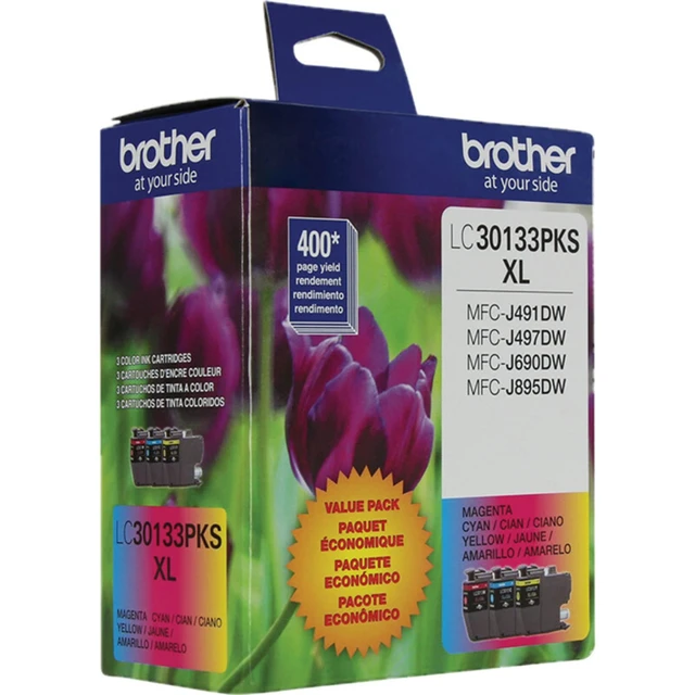 Alt view image 7 of 7 - Brother High-Yield Color Printer Ink Cartridges LC3013 3-Pack for Work Smart Series - Professional Grade Ink for MFC-J491DW, J497DW, J690DW, J895DW - Up to 400 Pages per Cartridge