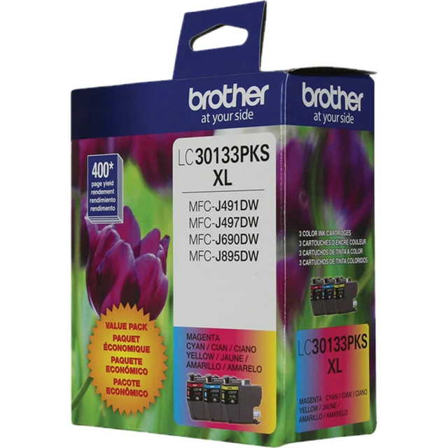 Alt view image 6 of 7 - Brother High-Yield Color Printer Ink Cartridges LC3013 3-Pack for Work Smart Series - Professional Grade Ink for MFC-J491DW, J497DW, J690DW, J895DW - Up to 400 Pages per Cartridge