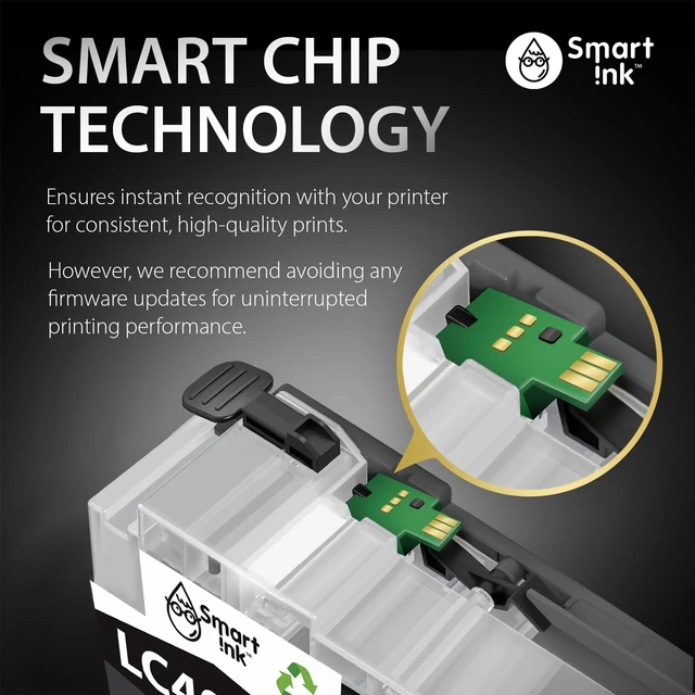 Alt view image 7 of 7 - Smart Ink Compatible Ink Cartridges Replacement for Brother LC406 XL LC406XL for Brother Printer MFC-J4335DW MFC-J4535DW MFC-J5855DW MFC-J6555DW MFC-J4345DW XL (4 Pack, Black, Cyan, Magenta, Yellow)