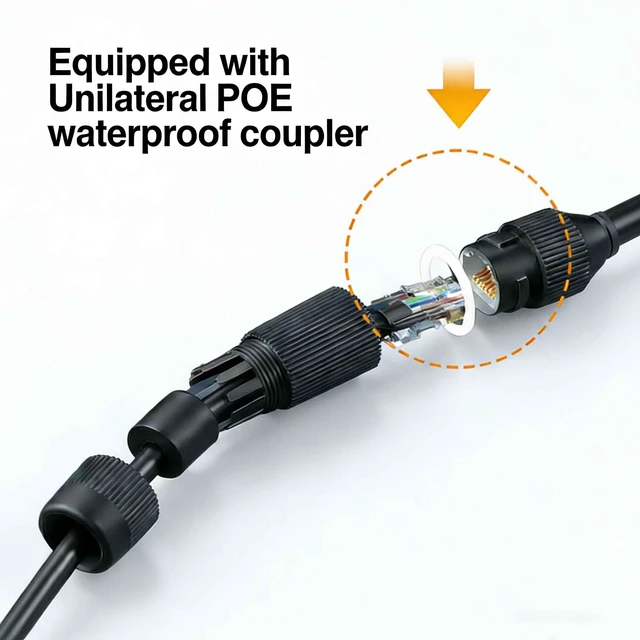 Alt view image 4 of 6 - GWFIBER Cat 6 Ethernet Cable 100 ft,PoE Cable High Speed 10Gbps LAN RJ45 Network Cable LAN Cable 100ft for Indoor IP Camera Cable Router, VoIP Internet Cable 30m Long ethernet Cable 100ft Black 4PCS