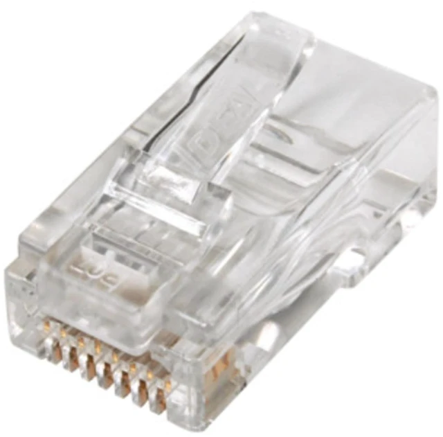 Main image of Ideal Electrical 85-385 Unshielded Feed-Thru Modular Plug, Cable Connector for CAT6A/6 Unshielded Cables, 50 Connectors