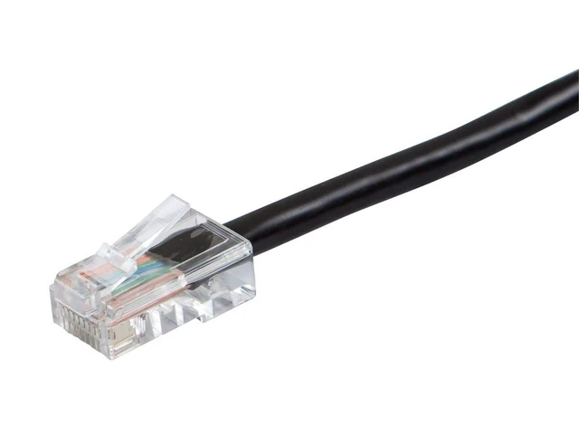 Alt view image 2 of 2 - Monoprice Cat6 Ethernet Patch Cable - RJ45, Stranded, 550Mhz, UTP, 24AWG, 50 Feet, Black - Zeroboot Series