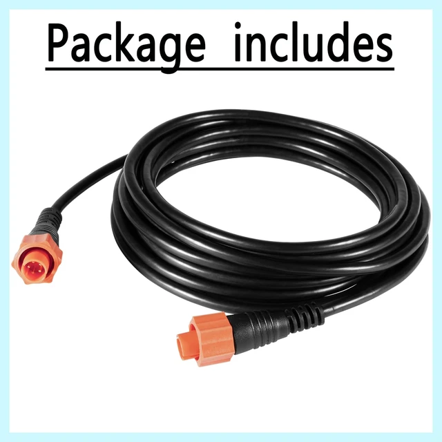 Alt view image 7 of 7 - Bonbo 000-0127-29 15ft Ethernet Cable for Lowrance 5-Pin 3004.7036 | Replaces 3004.7036 & ETHEXT-15YL. Fits 2007+ Lowrance sonar GPS. 15ft marine waterproof 5-pin yellow plug-and-play cable.