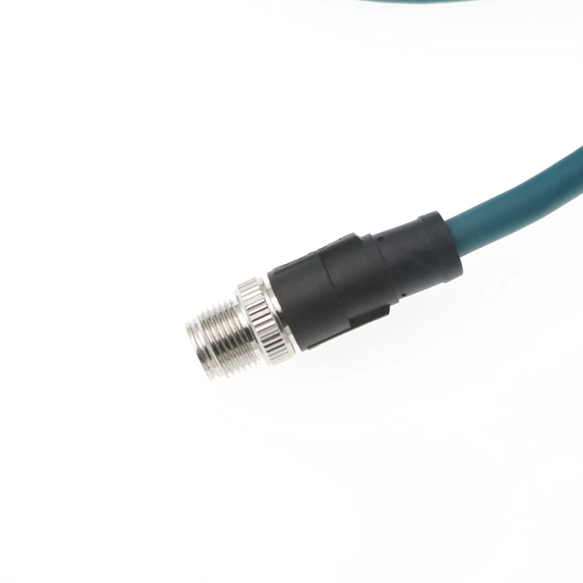 Alt view image 5 of 5 - Uonecn M12 8 Pin X-Code to RJ45 Male Cat6A Shielded Ethernet Cable, High-Flex Industrial Ethernet Cable Compatible with Cognex in-Sight, DataMan, Machine Vision Cameras, Green, 9.84ft/3m