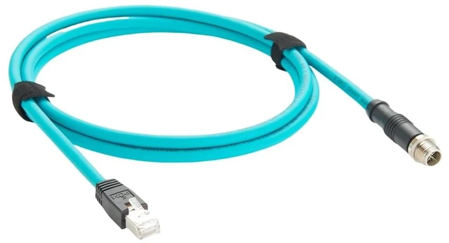 Alt view image 4 of 7 - M12 8Pin X-Code Male to RJ45 Cat6A Ethernet Shielded Cable IP67 High Flex GigE Vision Network Patch Cord Compatible with Cognex Basler Industrial Camera Sensor PLC Machine Vision (2M/6.6FT)