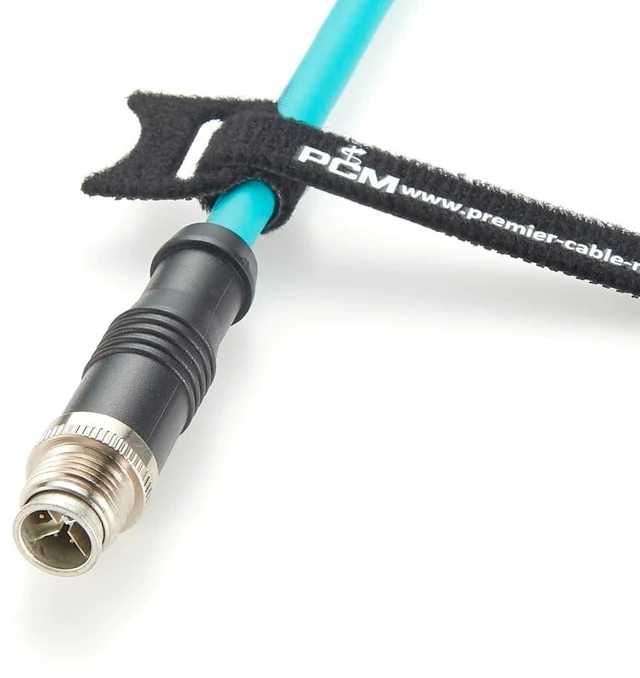 Alt view image 6 of 7 - M12 8Pin X-Code Male to RJ45 Cat6A Ethernet Shielded Cable IP67 High Flex GigE Vision Network Patch Cord Compatible with Cognex Basler Industrial Camera Sensor PLC Machine Vision (2M/6.6FT)