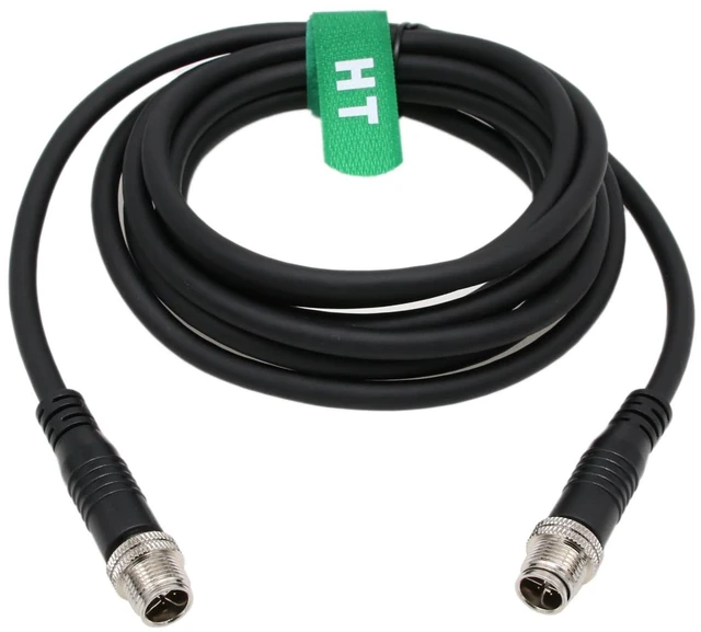 Main image of HangTon M12 8 Pin X-Coded Ethernet Network Cat6 Cable for Cognex in Sight 2800 3800 2000 9000 8000, 7000 Gen2 Basler Industrial Sensor Camera High Speed Shielded 5m