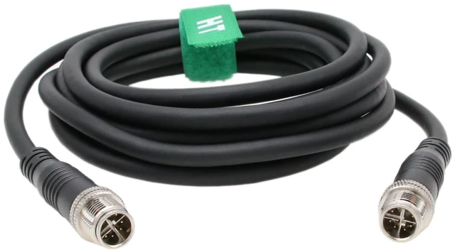 Alt view image 3 of 5 - HangTon M12 8 Pin X-Coded Ethernet Network Cat6 Cable for Cognex in Sight 2800 3800 2000 9000 8000, 7000 Gen2 Basler Industrial Sensor Camera High Speed Shielded 5m