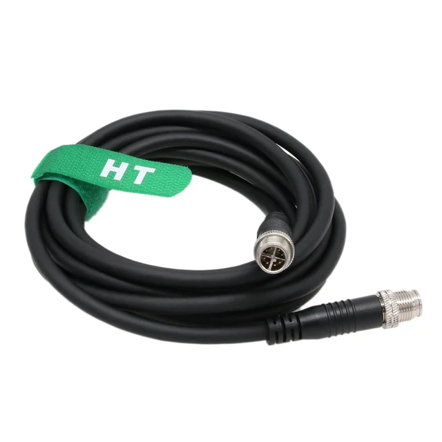 Alt view image 2 of 5 - HangTon M12 8 Pin X-Coded Ethernet Network Cat6 Cable for Cognex in Sight 2800 3800 2000 9000 8000, 7000 Gen2 Basler Industrial Sensor Camera High Speed Shielded 5m