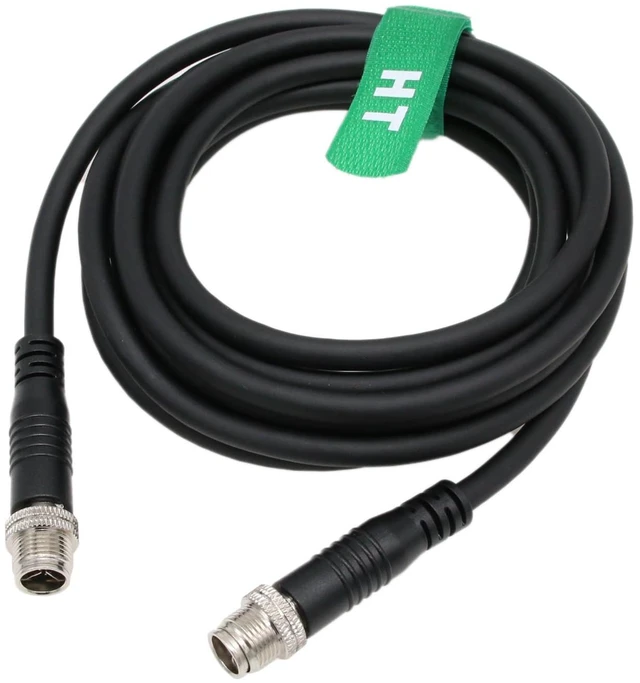 Alt view image 5 of 5 - HangTon M12 8 Pin X-Coded Ethernet Network Cat6 Cable for Cognex in Sight 2800 3800 2000 9000 8000, 7000 Gen2 Basler Industrial Sensor Camera High Speed Shielded 5m