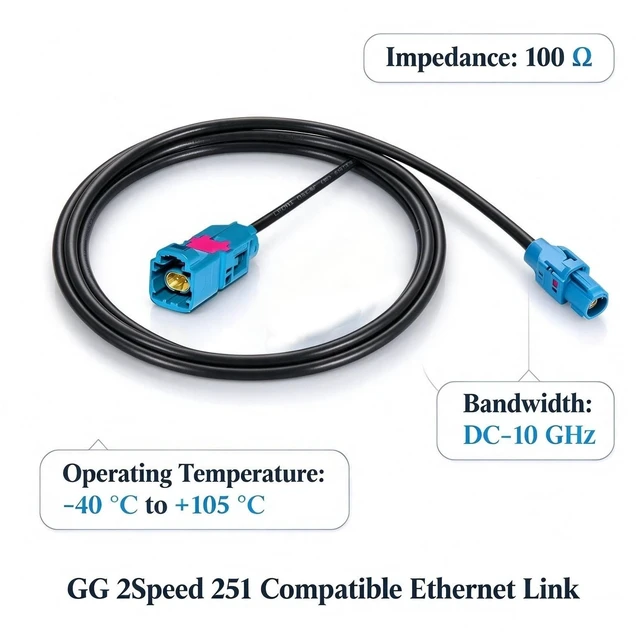 Alt view image 4 of 7 - E6S10A-1CAZ5-Z to E6K10A-1CAZ5-Z H-MTD Ethernet Cable, GG2SPEED251 Compatible with Rosenberger Dual Male Cord(1M)