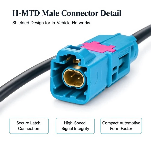 Alt view image 5 of 7 - E6S10A-1CAZ5-Z to E6K10A-1CAZ5-Z H-MTD Ethernet Cable, GG2SPEED251 Compatible with Rosenberger Dual Male Cord(1M)