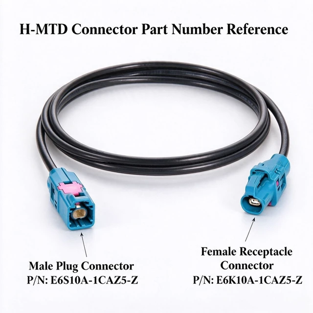 Alt view image 7 of 7 - E6S10A-1CAZ5-Z to E6K10A-1CAZ5-Z H-MTD Ethernet Cable, GG2SPEED251 Compatible with Rosenberger Dual Male Cord(1M)