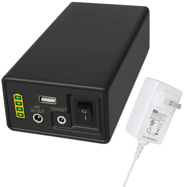 Main image of Talentcell 12/24V Portable Power Bank PB240B2, 35000mAh 129.5Wh Capacity with DC 24/12 Volt and 5V USB Output for LED Light Strip, CCTV Camera, Smartphone and More