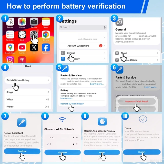 Alt view image 4 of 7 - WCDZSU Battery Replacement for iPhone 15 3520mAh No Pop-up Unknown Part Warning High Capacity New 0 Cycle for iPhone 15 with Complete Fix Tools Kit Model A3090 A2846 A3089 A3092