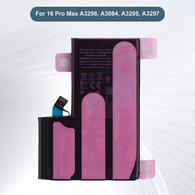 Alt view image 2 of 6 - E-YIIVIIL New Replacement Battery S2218(NA248) 4685mAh for iPhone 16 Pro Max A3296, A3084, A3295, A3297 with Tools
