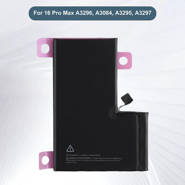 Alt view image 3 of 6 - E-YIIVIIL New Replacement Battery S2218(NA248) 4685mAh for iPhone 16 Pro Max A3296, A3084, A3295, A3297 with Tools