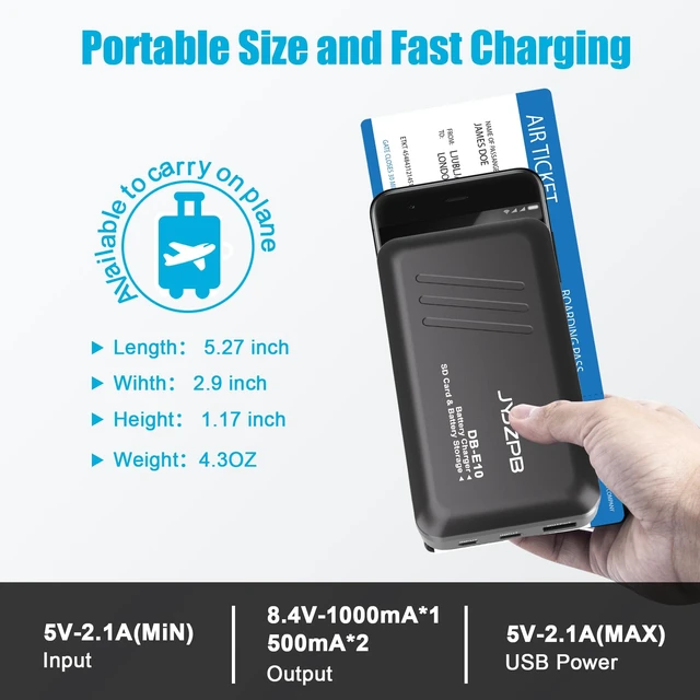 Alt view image 7 of 7 - JYJZPB LP-E10 Battery and Fast Charger for Canon EOS Rebel T7 T6 T5 T3 T100 | EOS 2000D 3000D 4000D 1200D 1100D 1300D 1500D, KISS X50 X70 X80 X90 Digital Camera - 2-Pack Rebel Battery