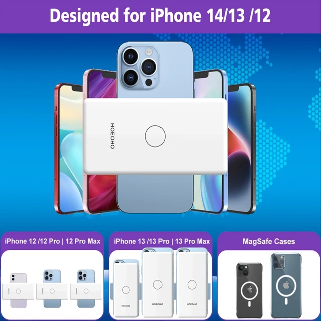Alt view image 5 of 6 - JECPAUK Magnetic Battery Pack for iPhone /17/16/15/14/13/12 Series, 10,000mAh Mag-Safe Battery Pack, Slim Mag-Safe Power Bank Charger, Power Bank Magnetic Charger for iPhone (White)