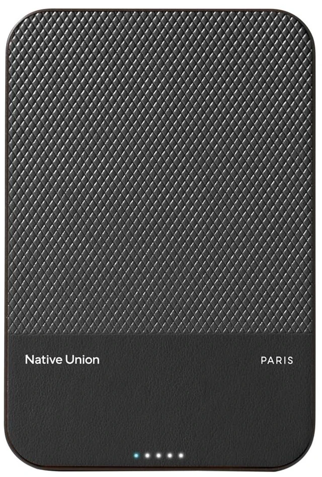 Main image of Native Union (Re Classic Power Bank | Magnetic - Qi2 MagSafe Compatible 5000mAh 15W Portable Charger - USB-C Cable Included - Compatible with iPhone Duo, 18 Pro Max, AirPods Pro & More (Black)