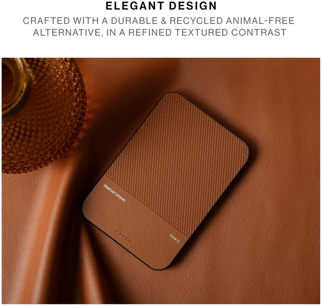 Alt view image 6 of 7 - Native Union (Re Classic Power Bank | Magnetic - Qi2 MagSafe Compatible 5000mAh 15W Portable Charger - USB-C Cable Included - Compatible with iPhone Duo, 18 Pro Max, AirPods Pro & More (Black)