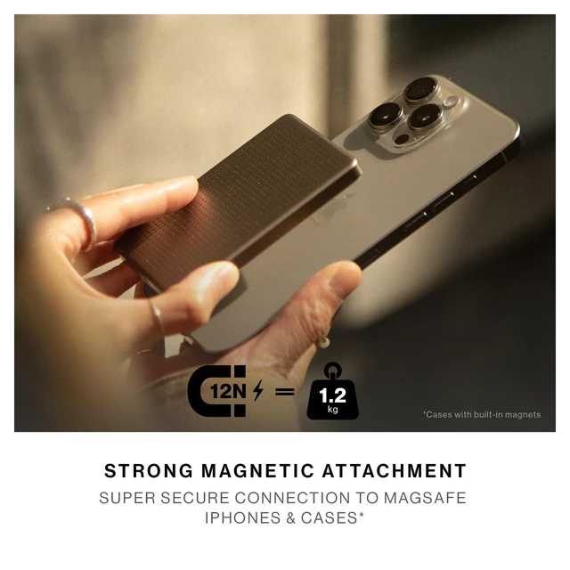 Alt view image 4 of 7 - Native Union Active Power Bank | Magnetic - MagSafe Compatible 5000mAh 15W Portable Charger - USB-C Cable Included - Compatible with iPhone Duo, 18 Pro & Pro Max, AirPods Pro Gen 5 & More (Apricot)