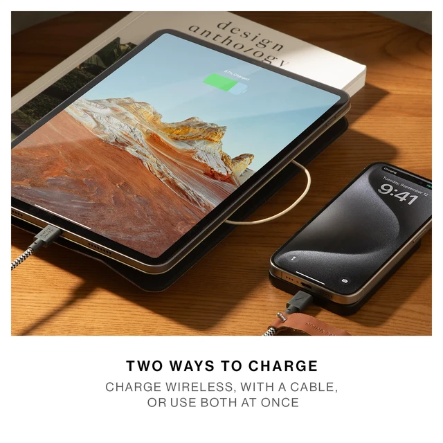 Alt view image 6 of 7 - Native Union Active Power Bank | Magnetic - MagSafe Compatible 5000mAh 15W Portable Charger - USB-C Cable Included - Compatible with iPhone Duo, 18 Pro & Pro Max, AirPods Pro Gen 5 & More (Apricot)