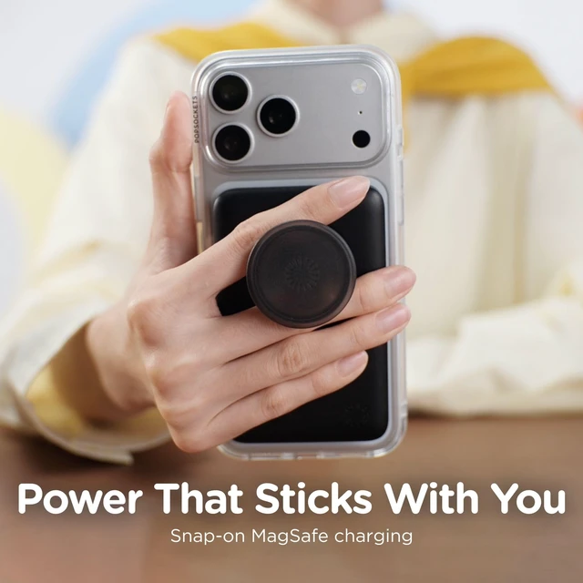 Alt view image 4 of 7 - PopSockets PowerPack Phone Charger with MagSafe- Spooky Book Club | Magnetic, Wireless Charging, Portable Power Bank, Bookish, Witchy, Halloween, Horror