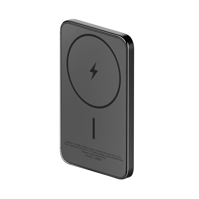 Alt view image 4 of 7 - ReelCharge ReelSafe 5,000mAh Semi-Solid State Wireless Power Bank | 20W USB C Output, LED Battery Display, Battery Pack for Iphone 17, Samsung S26, ipad, USB-C cable included