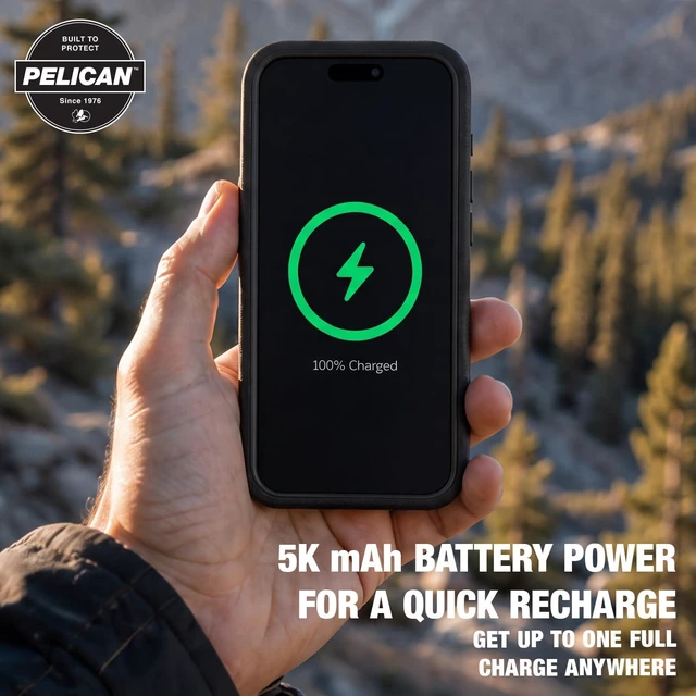 Alt view image 4 of 5 - MagSafe Portable Charger Power Bank 5000mAh with USB-C Cable- Black | iPhone Charger for Fast Charging - Qi Compatible Magnetic Wireless Battery Pack for All Phones & AirPods - Slim & Protective