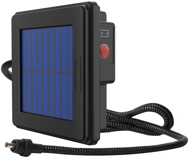 Main image of 6V Deer Feeder Solar Panel, Efficient Solar Panel Charger with 5FT Weatherproof Cable & Battery Indicator, 6V Compatible with Deer Feeder Timer with Solar Quick Connect, Easy to Mount