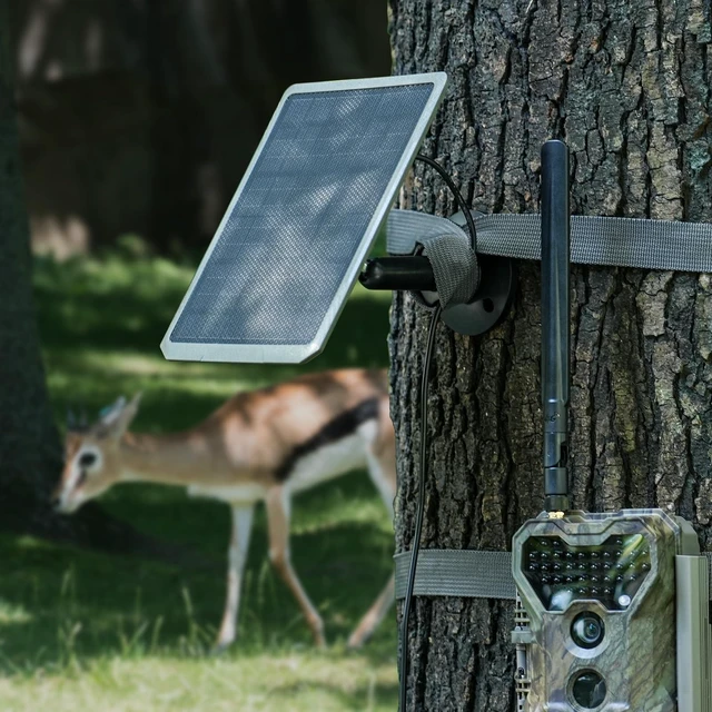 Alt view image 4 of 7 - Meidase SP350 Solar Panel for Trail Camera, 12V 9V 6V Multi-Voltage | Charger with 5.5x2.1mm DC Plug for Meidase P70, P200, P90 Pro, P300 Pro, S950P, S965 Pro & Outdoor Game Cameras