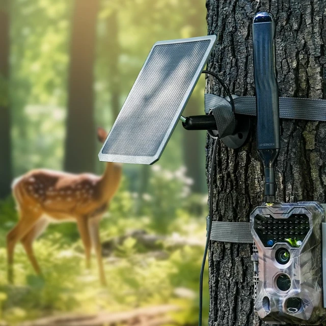 Alt view image 5 of 7 - Meidase SP350 Solar Panel for Trail Camera, 12V 9V 6V Multi-Voltage | Charger with 5.5x2.1mm DC Plug for Meidase P70, P200, P90 Pro, P300 Pro, S950P, S965 Pro & Outdoor Game Cameras