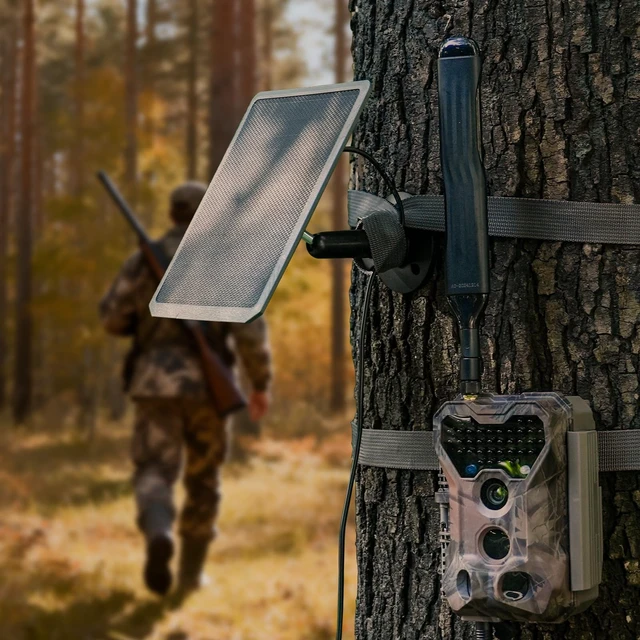 Alt view image 6 of 7 - Meidase SP350 Solar Panel for Trail Camera, 12V 9V 6V Multi-Voltage | Charger with 5.5x2.1mm DC Plug for Meidase P70, P200, P90 Pro, P300 Pro, S950P, S965 Pro & Outdoor Game Cameras