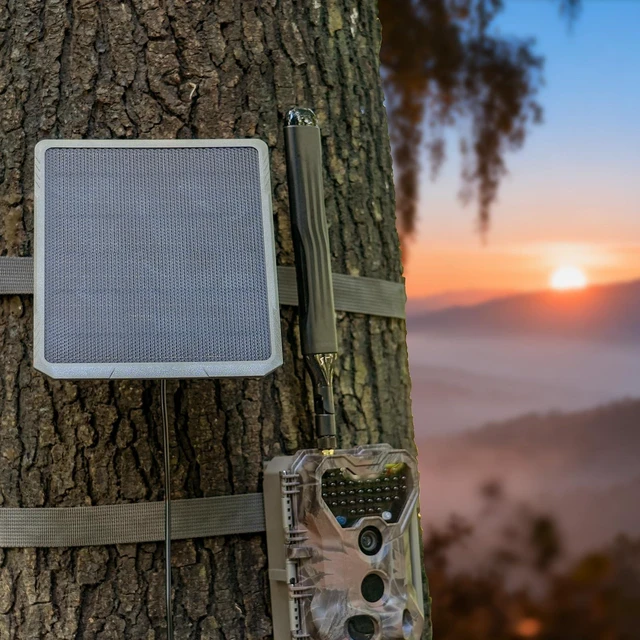 Alt view image 7 of 7 - Meidase SP350 Solar Panel for Trail Camera, 12V 9V 6V Multi-Voltage | Charger with 5.5x2.1mm DC Plug for Meidase P70, P200, P90 Pro, P300 Pro, S950P, S965 Pro & Outdoor Game Cameras