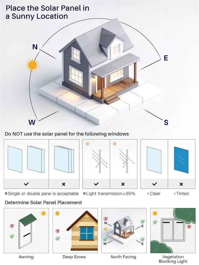 Alt view image 6 of 7 - 3.6W 5V Solar Panel for Motorized Blinds and Shades, Indoor Use | 720mA Output with Micro USB Adapter, Connector for Alexa Smart Roller Shades, Zebra Blinds, Cellular shades and Roman Shades