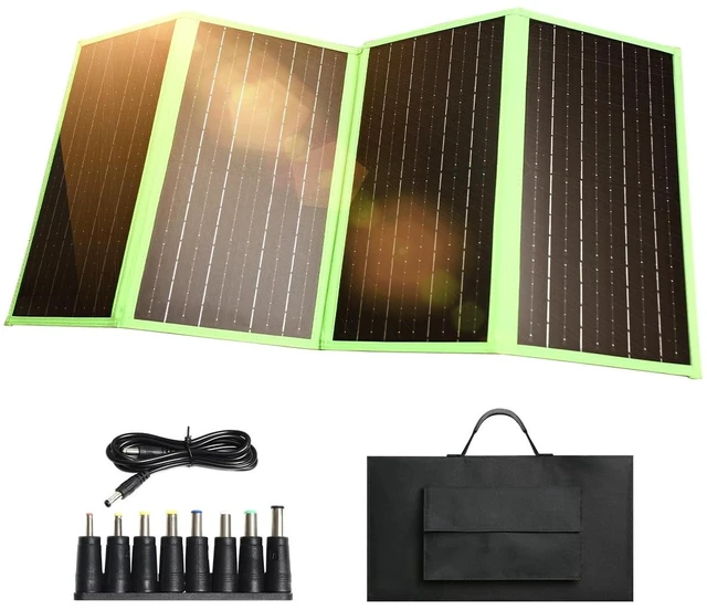 Main image of 60W Portable Solar Panel Charger with USB-C, USB-A, DC Port, GOLUMU Outdoor IP67 Waterproof Foldable Solar Phone Charger for Camping Hiking Backpacking High Efficiency Cellphones Tablets Fast Charging