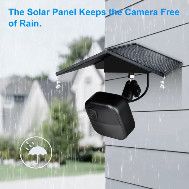 Alt view image 4 of 6 - Blink Solar Panel for Outdoor Camera 4/2K+/3rd Gen/XT/XT2, Waterproof Solar Charger with Adjustable Mount for Blink Wireless Cameras 2Pack