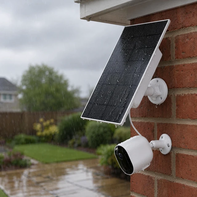 Alt view image 5 of 7 - 3W Solar Panel with 4000mAh Built-in Battery for Arlo Cameras 13ft Cable | Solar Panel Charger Compatible with Arlo Pro/Pro 2/Pro 3/Pro 4/Ultra/Ultra 2,IP65,USB C & Micro USB&MagneticCharging Plug