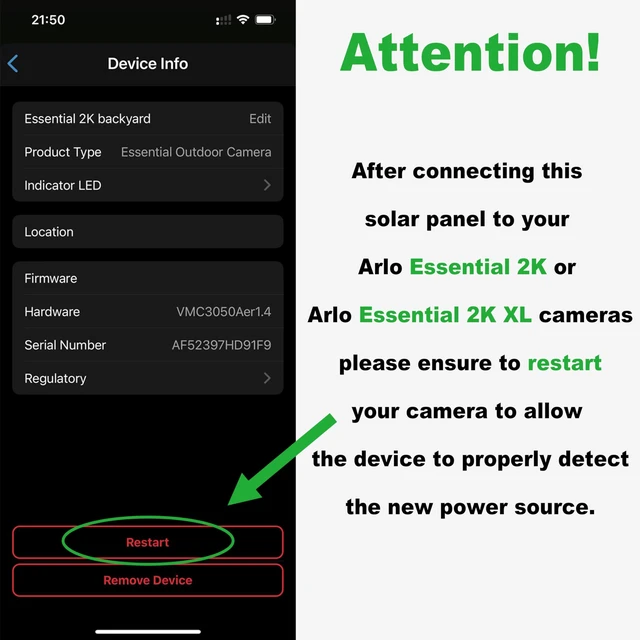 Alt view image 7 of 7 - Solar Panel for Arlo Essential 1st-3rd Gen & Pro 2K 6th Gen, 2 Pack | 13FT Micro USB Cable, USB-C Adapter and Aluminum Mount for Arlo Essential Spotlight/2K/XL 2nd-3rd Gen and Arlo Pro 2K 6th Gen