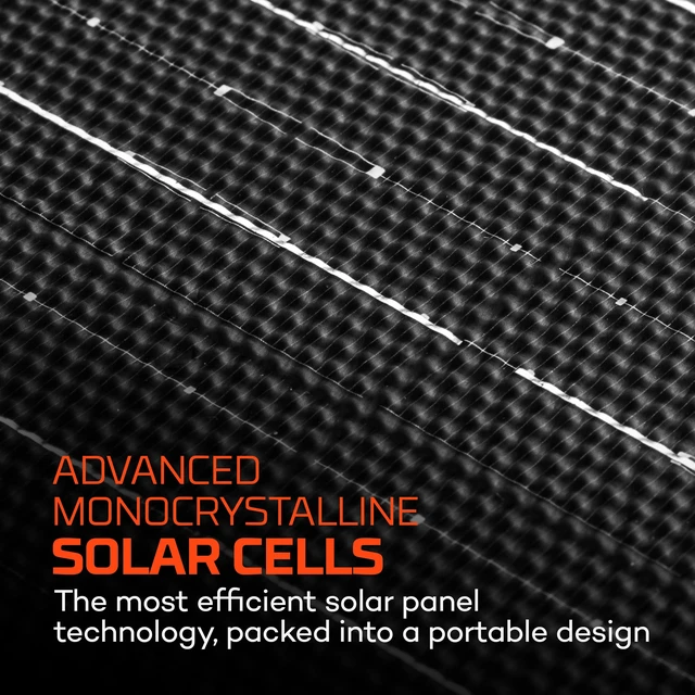 Alt view image 3 of 7 - NEBO Reliance 10W Solar Panel, Foldable & Portable | 24.7% Sunlight to Solar Energy Conversion Rate, 2 Outputs - USB-A & USB-C, Integrated Storage Pouch, IP65 Water-Resistant
