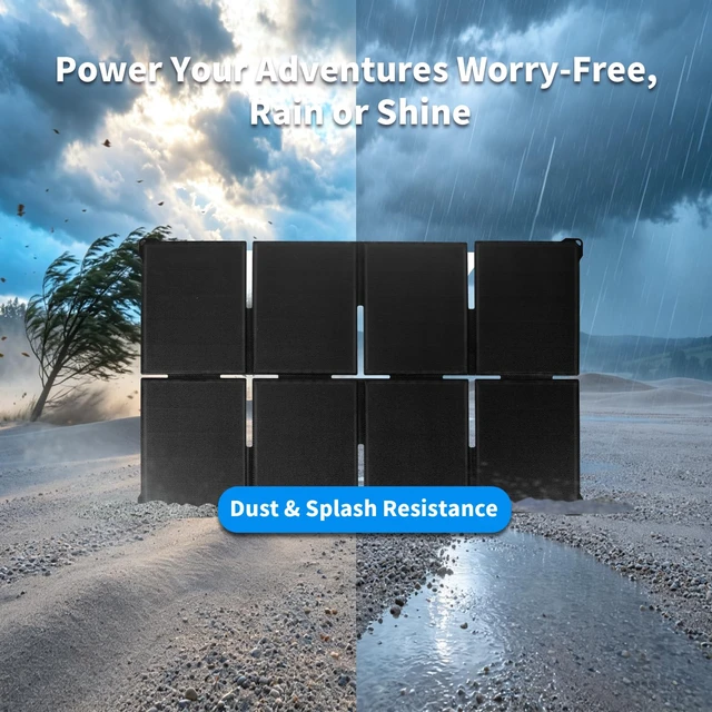 Alt view image 6 of 7 - 25W Portable Solar Panel, 25% High-Efficiency Foldable Solar Panels.