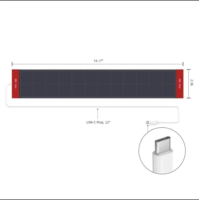 Alt view image 4 of 4 - Weffort Indoor Motorized Shades Solar Panel,Only Applicable to Weffort Shades Blinds,Black