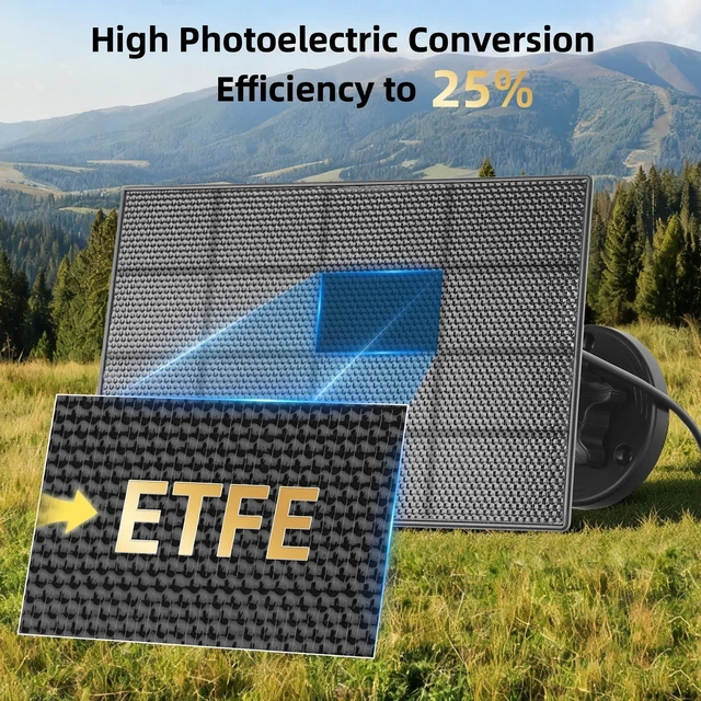 Alt view image 3 of 7 - LIYVZ 3W Trail Camera Solar Panel with Battery 4000mAh for Hunting Cameras with DC 6V USB-C 5V Charging, 2 Pack