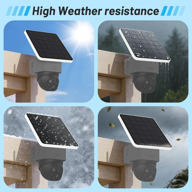 Alt view image 5 of 7 - 4W Solar Panel for eufy Security SoloCam S340,Replace The Original 2W Solar Panel,Keep Your eufy S340 Camera Continuously Powered,IP65 Weatherproof,(Only Solar Panel,Camera Not Included)-2Pack