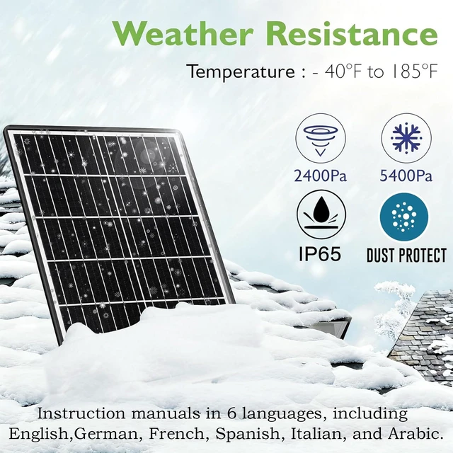 Alt view image 5 of 6 - 15W Solar Panel Kit with Built-in 16000mAh Battery Voltage: 5V/6V/9V/12V Current: 1.5A Features USB-C, Micro-USB, and DC 2.1/1.7/1.35mm Ports Compatible with All 3G/4G Trail Cameras