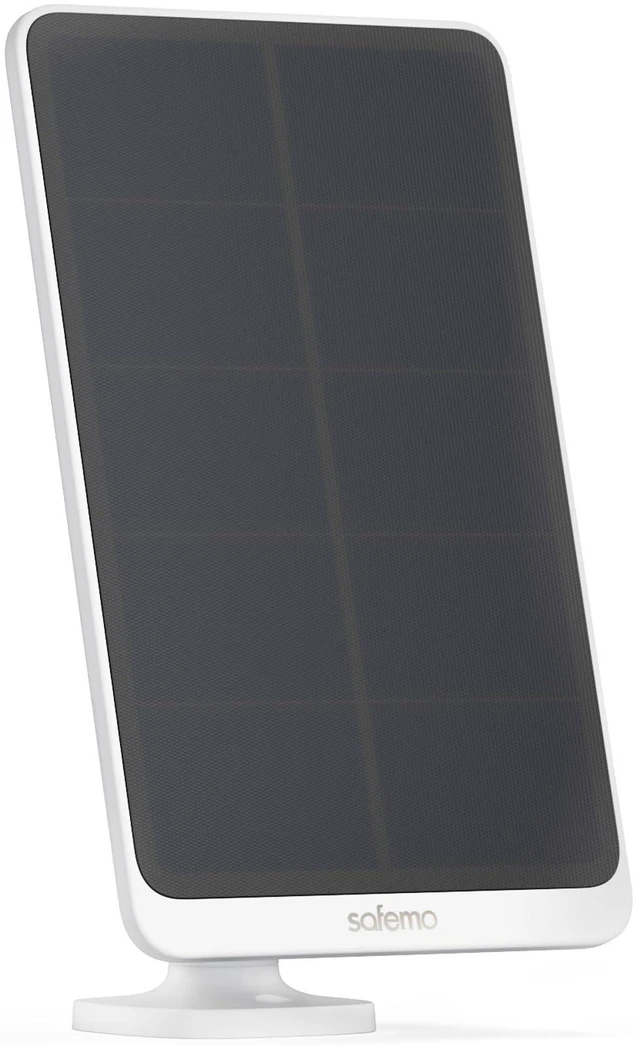 Main image of Safemo 5W Solar Panel(Compatible with Safemo Cameras Only) for Outdoor Surveillance and Camera Charging, Continuous Power Supply, Adjustable Angle for Maximizing Solar Power Output