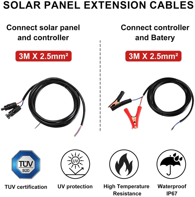 Alt view image 7 of 7 - Much 100W Flexible Solar Panel Kit 12V Mono with 30A Controller for RV Boat | Ultra-flexible bendable mono panel for 12-24V battery charging. Off-grid charger for camper, yacht, car battery
